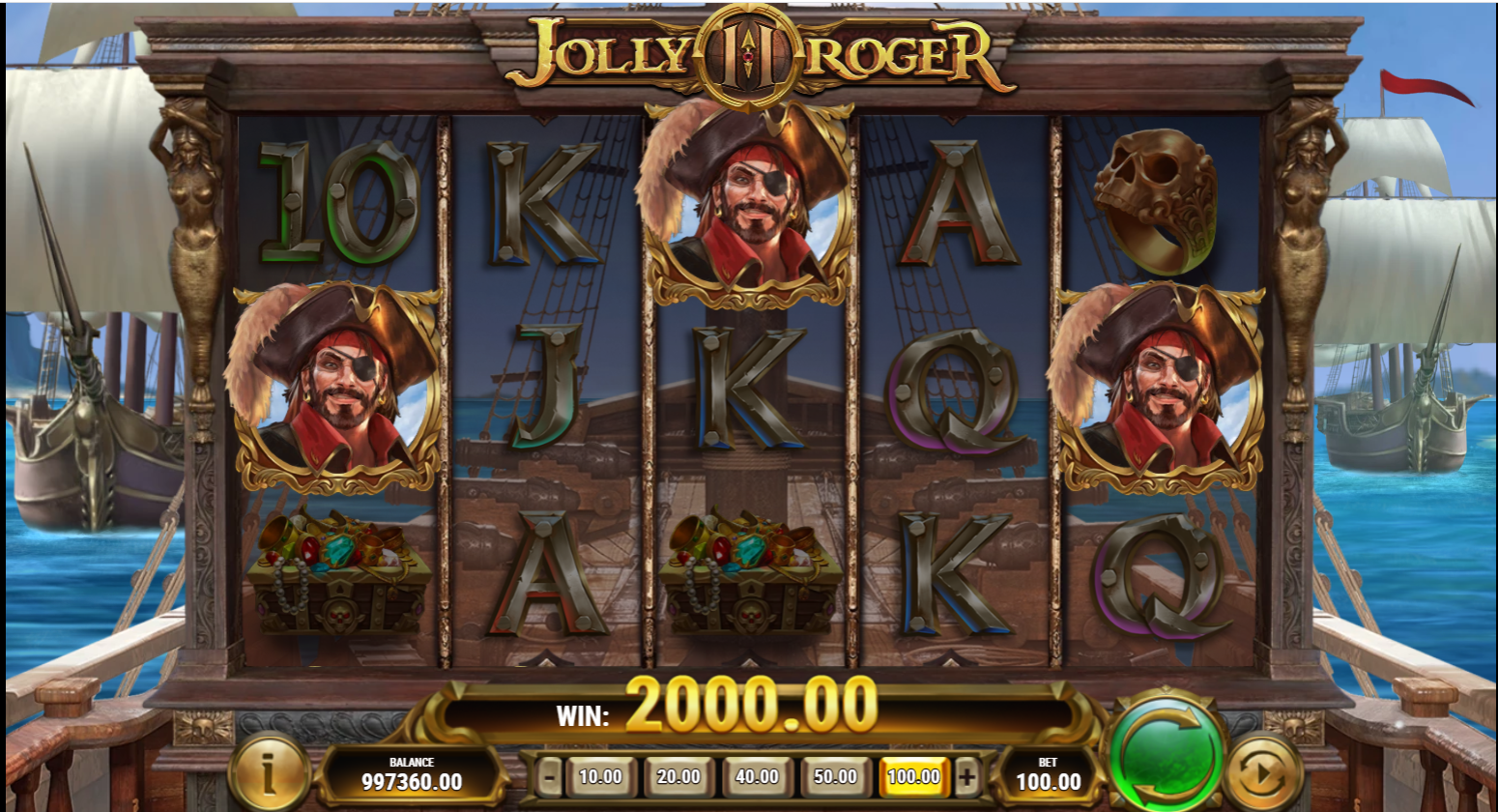 Nyt Spil hos RoyalCasino.dk: Jolly Roger 2